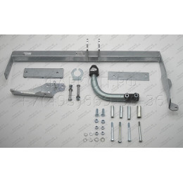 D038A GALIA Полностью оцинкованный фаркоп на Chevrolet Aveo хетчбек 3/5 дверей 2002-2012, Daewoo Kalos хетчбек 3/5 дверей 2002-2012. Тип шара: A. Невидимый вырез бампера. 