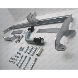 D038A GALIA Полностью оцинкованный фаркоп на Chevrolet Aveo хетчбек 3/5 дверей 2002-2012, Daewoo Kalos хетчбек 3/5 дверей 2002-2012. Тип шара: A. Невидимый вырез бампера. 