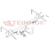 F-068 STEINHOF Фаркоп на FIAT Doblo, в т.ч. Maxi, кроме CNG 2010-2022, Opel Combo L1,L2, кроме CNG 2012-2018 без подрезки бампера. Тип шара: A. Нагрузки: 1500/75 кг, масса фаркопа 23,6 кг (без электрики в комплекте)