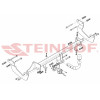 F-305 STEINHOF Фаркоп на Ford Transit Courier 2014-, Ford Tourneo Courier 2014- без подрезки бампера. Тип шара: A. Нагрузки: 1200/75 кг, масса фаркопа 18,32 кг (без электрики в комплекте)