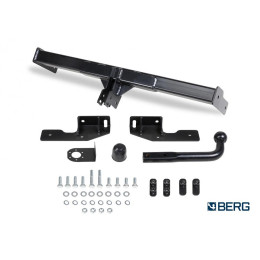 F.3811.001 BERG Фаркоп на Mazda CX-5 2011-2017, 2017-2025 без снятия и подрезки бампера. Тип шара: A. Нагрузки: 1500/75 кг, масса фаркопа 16,5 кг (без электрики в комплек