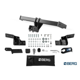 F.9417.002 BERG Фаркоп на Haval H7 2025- без снятия и подрезки бампера. Тип шара: E. Нагрузки: 2000/75 кг, масса фаркопа 20,2 кг (без электрики в комплекте)