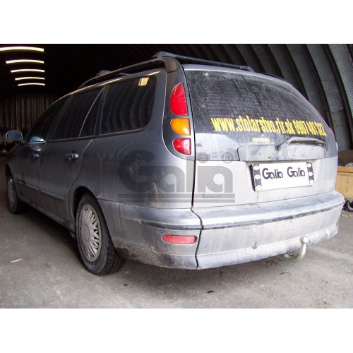 F009C GALIA Полностью оцинкованный фаркоп на FIAT Marea универсал 1995-2003. Тип шара: C (горизонтальный съемный). Без выреза бампера. Нагрузки: 1400/70 кг, масса фаркопа 24,6 кг