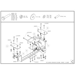 F009C GALIA Полностью оцинкованный фаркоп на FIAT Marea универсал 1995-2003. Тип шара: C (горизонтальный съемный). Без выреза бампера. Нагрузки: 1400/70 кг, мас