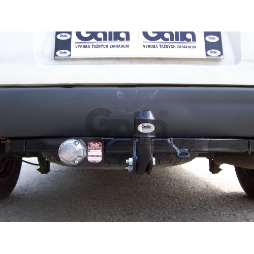 F065C GALIA Полностью оцинкованный фаркоп на Ford Transit 1986-2000. Тип шара: C (горизонтальный съемный). Установка без снятия и выреза бампера. Нагрузки: 2000/75 кг, масса фаркопа 16,1 кг