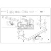 F094C GALIA Полностью оцинкованный фаркоп на FIAT Croma универсал 2005-2011. Подрозетник убирается за бампер. Тип шара: C (горизонтальный съемный). Невидимый вырез бампера. Нагрузки: 1500/70 кг, масса фаркопа 18,97 кг
