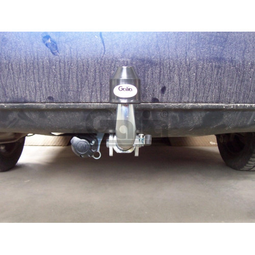 F097A GALIA Полностью оцинкованный фаркоп на Ford Mondeo седан/хетчбек 2000-2006. Подрозетник убирается за бампер. Тип шара: A. Невидимый вырез бампера. Нагрузки: 1800/75 кг, масса фаркопа 17,01 кг