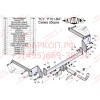 F101-BA TAVIALS ТСУ для Ford Focus 2 хетчбек 2004/11-2012, Ford Focus 3 хетбчек 2011-2018 без выреза бампера. Тип шара: C (оцинкованный, съемный). Нагрузки: 1100/75 кг, масса фаркопа 14,96 кг (без электрики в комплекте)
