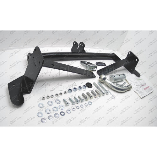 F101-BA TAVIALS ТСУ для Ford Focus 2 хетчбек 2004/11-2012, Ford Focus 3 хетбчек 2011-2018 без выреза бампера. Тип шара: C (оцинкованный, съемный). Нагрузки: 1100/75 кг, масса фаркопа 14,96 кг (без электрики в комплекте)