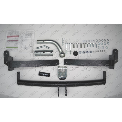 F101-BA TAVIALS ТСУ для Ford Focus 2 хетчбек 2004/11-2012, Ford Focus 3 хетбчек 2011-2018 без выреза бампера. Тип шара: C (оцинкованный, съемный). Нагрузки: 1100/75 кг, масса фаркопа 14,96 кг (без электрики в комплекте)