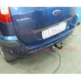 F104-A Лидер-плюс ТСУ для Ford Fusion 2002-2012 без выреза бампера. Нагрузки: 1000/75 кг, масса фаркопа 19,92 кг (без электрики в комплекте)
