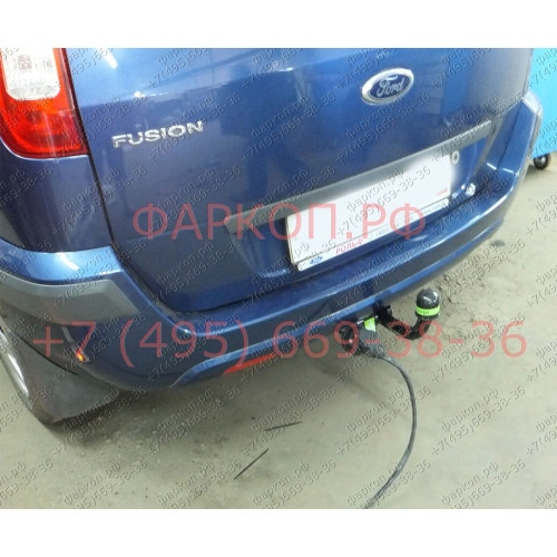 F104-A Лидер-плюс ТСУ для Ford Fusion 2002-2012 без выреза бампера. Нагрузки: 1000/75 кг, масса фаркопа 19,92 кг (без электрики в комплекте)