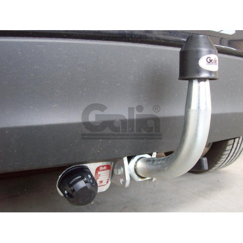 F110A GALIA Полностью оцинкованный фаркоп на Ford Fiesta хетчбек 2008-2019. Особенности: колесная база 2489 мм. Тип шара: A. Требуется подрезка бампера. Нагрузки: 1000/50 кг, масса фаркопа 14,01 кг