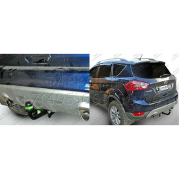 F117-A Лидер-плюс ТСУ для Ford Kuga DM2 2008-2013 без выреза бампера. Нагрузки: 1500/75 кг, масса фаркопа 21,44 кг (без электрики в комплекте)