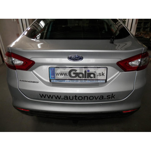 F130C GALIA Полностью оцинкованный фаркоп на Ford Mondeo седан/лифтбек/универсал 2014-2019. Подрозетник убирается за бампер. Тип шара: C (горизонтальный съемный). Невидимый вырез бампера. Нагрузки: 2500/100 кг, масса фаркопа 21,17 кг