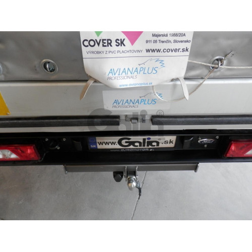 F138A GALIA Полностью оцинкованный фаркоп на Ford Transit шасси 2014-. Тип шара: A. Установка без выреза бампера. Нагрузки: 3500/150 кг, масса фаркопа 17,22 кг