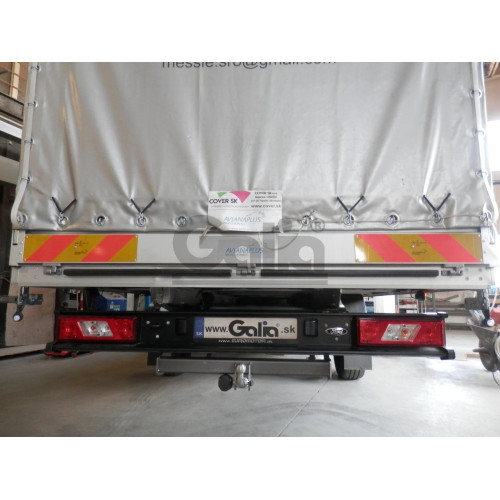 F138A GALIA Полностью оцинкованный фаркоп на Ford Transit шасси 2014-. Тип шара: A. Установка без выреза бампера. Нагрузки: 3500/150 кг, масса фаркопа 17,22 кг