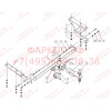 FA 0511-E Бизон Фаркоп на Honda CR-V 2006-2013. Требуется подрезка бампера. Тип шара: E (легкосъемный шар под квадрат). Нагрузки: 2500/120 кг. Не комплектуется электрикой