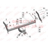 FD 28 AVTOS Фаркоп на Ford Ranger 1999-2007 без подрезки бампера. Тип шара: F. Нагрузки: 2800/115 кг, масса фаркопа 25 кг (без электрики в комплекте)