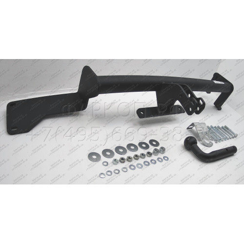 GAZ-08 AVTOS Фаркоп на Волга 2410, 31029, 3110, 31105 1986-2009 без снятия и подрезки бампера. Тип шара: A. Нагрузки: 1200/75 кг, масса фаркопа 13,3 кг (без электрики в комплекте)