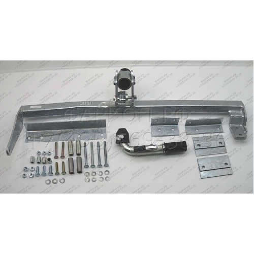 H016C GALIA Полностью оцинкованный фаркоп на Honda CR-V 1997-2002. Тип шара: C (горизонтальный съемный). Невидимый вырез бампера. Нагрузки: 1500/70 кг, масса фаркопа 21,1 кг