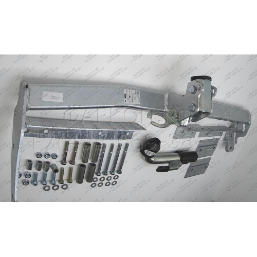 H016C GALIA Полностью оцинкованный фаркоп на Honda CR-V 1997-2002. Тип шара: C (горизонтальный съемный). Невидимый вырез бампера. Нагрузки: 1500/70 кг, масса фаркопа 21,1 кг