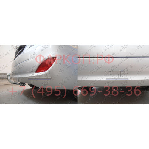 H088C GALIA Полностью оцинкованный фаркоп на Hyundai i30 универсал 2012-2017, Kia Ceed универсал 2012-2018. Подрозетник убирается за бампер. Тип шара: C (горизонтальный съемный). Невидимый вырез бампера. Нагрузки: 1500/80 кг, масса фаркопа 16,97 кг