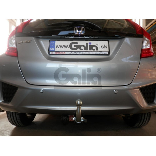 H096A GALIA Полностью оцинкованный фаркоп на Honda Jazz 2014-2020, Honda Fit 2013-2020. Тип шара: A. Невидимый вырез бампера. Нагрузки: 1200/80 кг, масса фаркопа 13,32 кг
