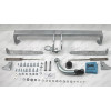 H096A GALIA Полностью оцинкованный фаркоп на Honda Jazz 2014-2020, Honda Fit 2013-2020. Тип шара: A. Невидимый вырез бампера. Нагрузки: 1200/80 кг, масса фаркопа 13,32 кг
