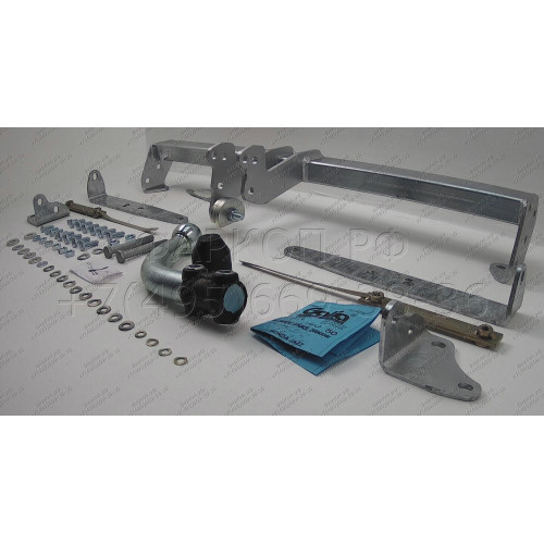 H096A GALIA Полностью оцинкованный фаркоп на Honda Jazz 2014-2020, Honda Fit 2013-2020. Тип шара: A. Невидимый вырез бампера. Нагрузки: 1200/80 кг, масса фаркопа 13,32 кг