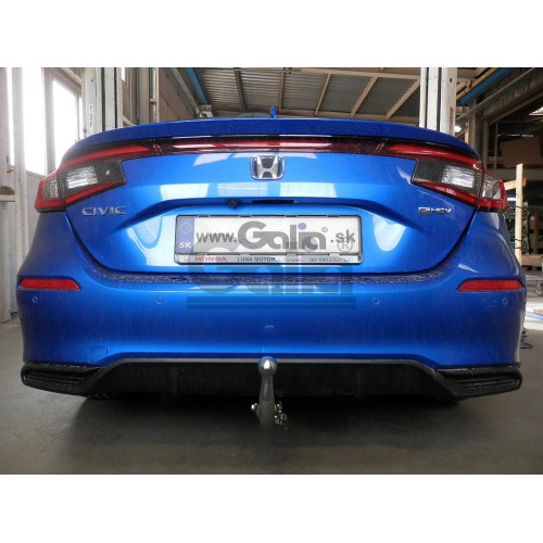 H111C GALIA Полностью оцинкованный фаркоп на Honda Civic хетчбек 5 дверей 2022-. Тип шара: C (горизонтальный съемный). Невидимый вырез бампера. Нагрузки: 1000/75 кг, масса фаркопа 17,07 кг