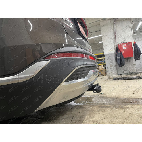 HSF-21-991122.00 PT GROUP Фаркоп на Hyundai Santa Fe IV рестайлинг 2021-2023, Kia Sorento 2020-2024 без подрезки бампера. Тип шара: E (легкосъемный шар под квадрат). Нагрузки: 2800/100 кг, масса фаркопа 16,9 кг (без электрики в комплекте)