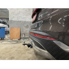 HSF-21-991122.00 PT GROUP Фаркоп на Hyundai Santa Fe IV рестайлинг 2021-2023, Kia Sorento 2020-2024 без подрезки бампера. Тип шара: E (легкосъемный шар под квадрат). Нагрузки: 2800/100 кг, масса фаркопа 16,9 кг (без электрики в комплекте)