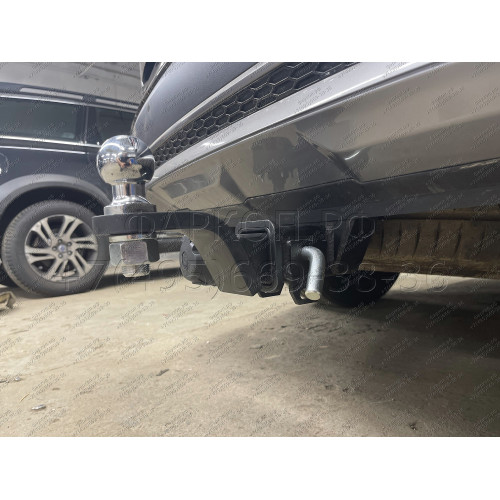 HSF-21-991122.00 PT GROUP Фаркоп на Hyundai Santa Fe IV рестайлинг 2021-2023, Kia Sorento 2020-2024 без подрезки бампера. Тип шара: E (легкосъемный шар под квадрат). Нагрузки: 2800/100 кг, масса фаркопа 16,9 кг (без электрики в комплекте)