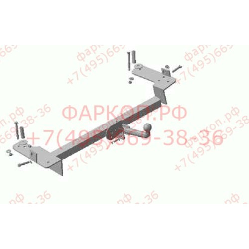 HY 07 AVTOS Фаркоп на Hyundai Sonata EF (ТагАЗ) седан 1999-2005 без подрезки бампера. Тип шара: A. Нагрузки: 1250/75 кг, масса фаркопа 12,9 кг (без электрики в комплекте)