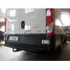I021A GALIA Полностью оцинкованный фаркоп на Iveco Daily фургон/шасси 1999-2014, 2014-. Ступенька по всей ширине автомобиля. Монтируется к боковым стенкам рамы. Модели 35S - без задних креплений в раме. Тип шара: A. Установка без снятия и выреза бампера. 