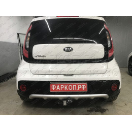 K122-A Лидер-плюс ТСУ для Kia Soul 2014-2019 без снятия и выреза бампера. Нагрузки: 1500/75 кг, масса фаркопа 16,9 кг (без электрики в комплекте)