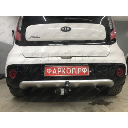 K122-A Лидер-плюс ТСУ для Kia Soul 2014-2019 без снятия и выреза бампера. Нагрузки: 1500/75 кг, масса фаркопа 16,9 кг (без электрики в комплекте)