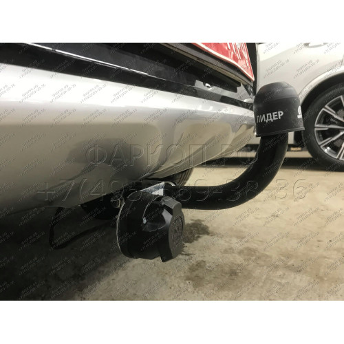 K122-A Лидер-плюс ТСУ для Kia Soul 2014-2019 без снятия и выреза бампера. Нагрузки: 1500/75 кг, масса фаркопа 16,9 кг (без электрики в комплекте)