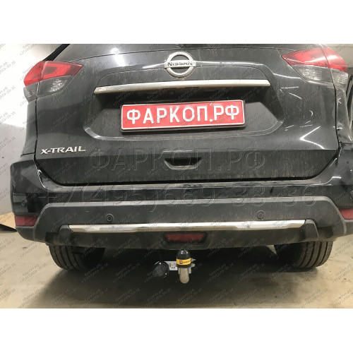 91412-A MOTODOR Фаркоп с оцинкованным шаром на Nissan X-Trail T32 2014-2022, Renault Koleos 2017-2020 без выреза в бампере. Тип шара: A. Нагрузки: 2000/100 кг, масса фаркопа 19,5 кг (без электрики в комплекте)