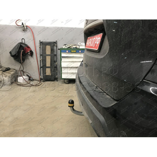 91412-A MOTODOR Фаркоп с оцинкованным шаром на Nissan X-Trail T32 2014-2022, Renault Koleos 2017-2020 без выреза в бампере. Тип шара: A. Нагрузки: 2000/100 кг, масса фаркопа 19,5 кг (без электрики в комплекте)