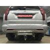TCU00279 ТСС Фаркоп на Mitsubishi Pajero Sport 2021- с накладкой с надписью Pajero Sport без подрезки бампера. Тип шара: E (шаровый узел под американский квадрат). Нагрузки: 2500/120 кг