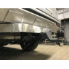 TCU00279 ТСС Фаркоп на Mitsubishi Pajero Sport 2021- с накладкой с надписью Pajero Sport без подрезки бампера. Тип шара: E (шаровый узел под американский квадрат). Нагрузки: 2500/120 кг