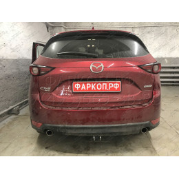 M129C GALIA Полностью оцинкованный фаркоп на Mazda CX-5 2012-2017, 2017-2025. Подрозетник убирается за бампер. Тип шара: C (горизонтальный съемный). Невидимый в