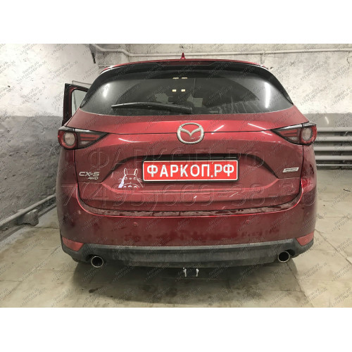 M129C GALIA Полностью оцинкованный фаркоп на Mazda CX-5 2012-2017, 2017-2025. Подрозетник убирается за бампер. Тип шара: C (горизонтальный съемный). Невидимый вырез бампера. Нагрузки: 2100/100 кг, масса фаркопа 19,6 кг
