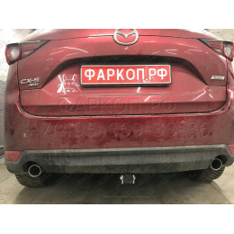 M129C GALIA Полностью оцинкованный фаркоп на Mazda CX-5 2012-2017, 2017-2025. Подрозетник убирается за бампер. Тип шара: C (горизонтальный съемный). Невидимый в