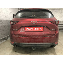 M129C GALIA Полностью оцинкованный фаркоп на Mazda CX-5 2012-2017, 2017-2025. Подрозетник убирается за бампер. Тип шара: C (горизонтальный съемный). Невидимый в