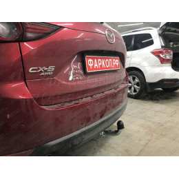 M129C GALIA Полностью оцинкованный фаркоп на Mazda CX-5 2012-2017, 2017-2025. Подрозетник убирается за бампер. Тип шара: C (горизонтальный съемный). Невидимый в