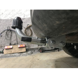 M129C GALIA Полностью оцинкованный фаркоп на Mazda CX-5 2012-2017, 2017-2025. Подрозетник убирается за бампер. Тип шара: C (горизонтальный съемный). Невидимый в