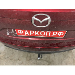 M129C GALIA Полностью оцинкованный фаркоп на Mazda CX-5 2012-2017, 2017-2025. Подрозетник убирается за бампер. Тип шара: C (горизонтальный съемный). Невидимый в